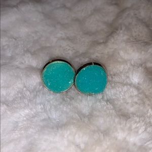 Blue Gemstone Stud Earrings